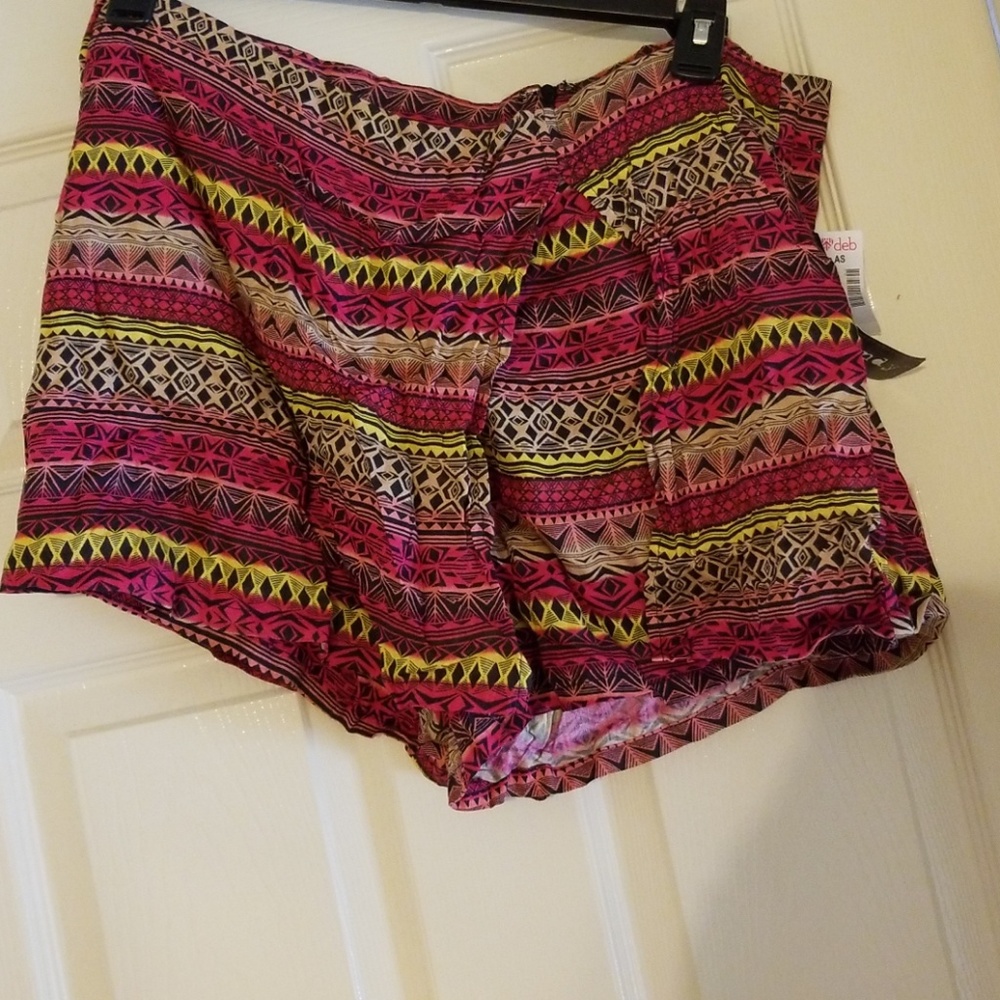 Aztec print skort